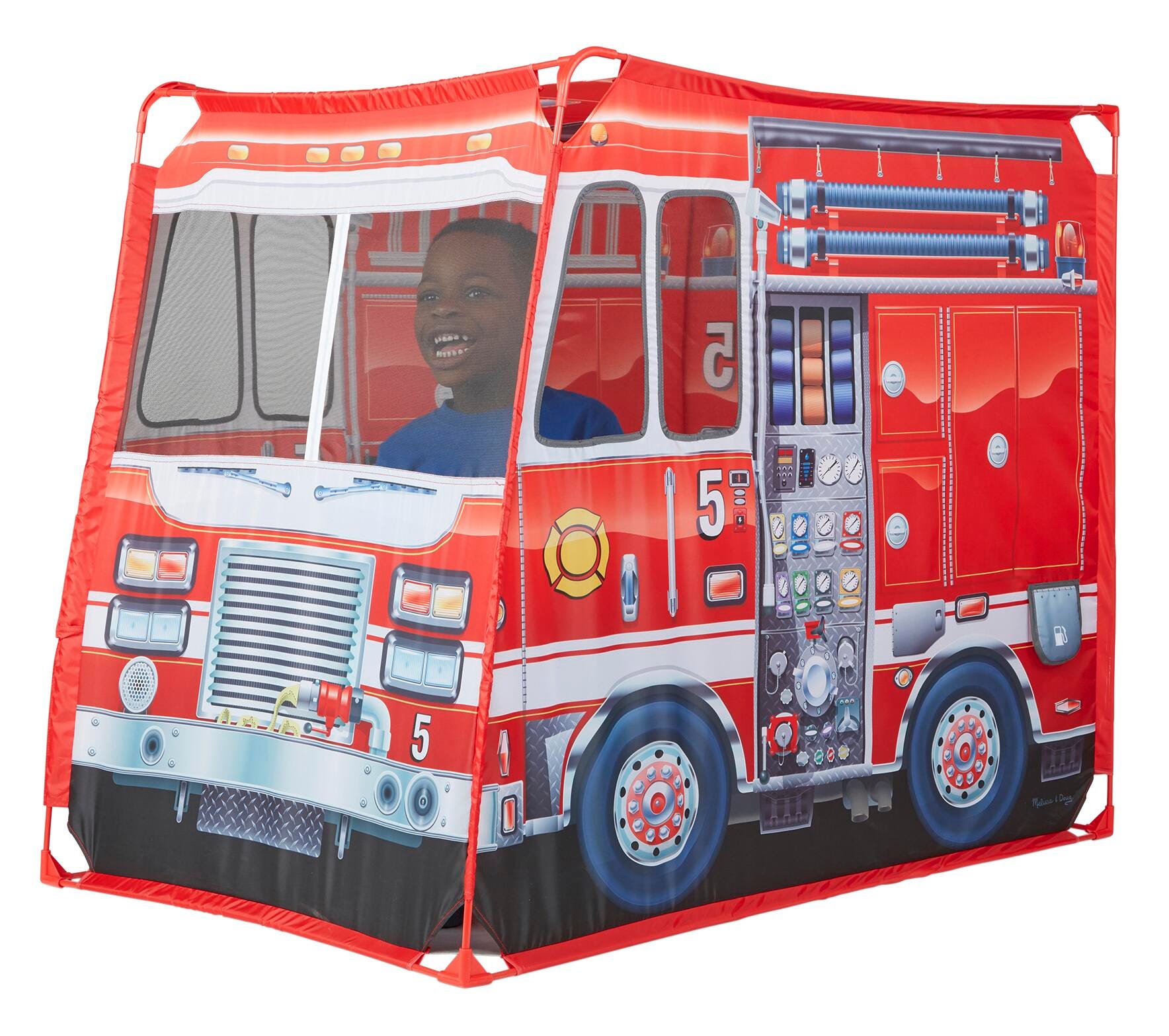 Melissa Doug Fire Truck Play Tent 24 Pieces